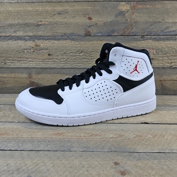 Nike Jordan Access Men's High Top Shoes White,Gym-Red,Black - Picture 2 of 10